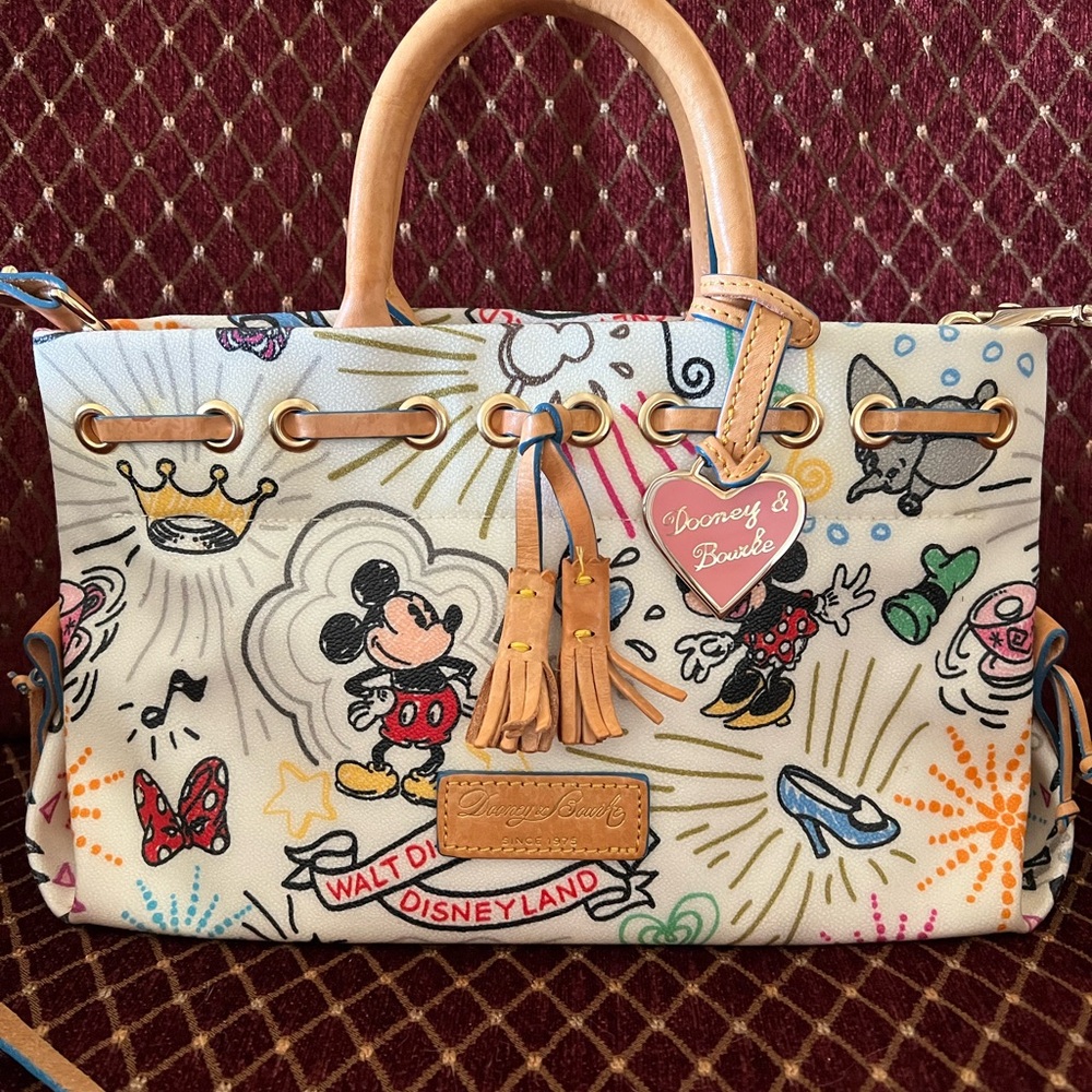 Dooney & Bourke Disney Satchel - Multicolor and Tan - Picture 2 of 7